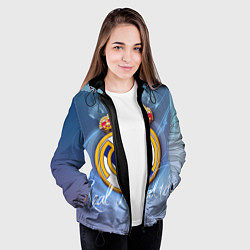 Куртка с капюшоном женская FC РЕАЛ МАДРИД, цвет: 3D-черный — фото 2