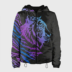 Куртка с капюшоном женская Tiger Neon, цвет: 3D-черный