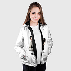 Куртка с капюшоном женская Мурад братишка, цвет: 3D-черный — фото 2