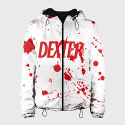 Куртка с капюшоном женская Dexter logo Декстер брызги крови, цвет: 3D-черный