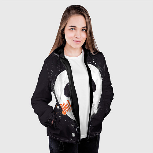 Женская куртка Шарик-пугайка черный, полиэстер / 3D-Черный – фото 3