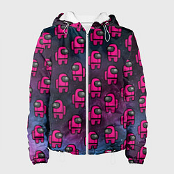 Куртка с капюшоном женская ЭТО ЧТО ИГРА? ИГРА В КАЛЬМАРА, цвет: 3D-белый