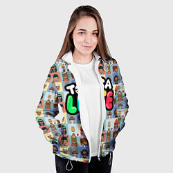 Куртка с капюшоном женская Toca Life, цвет: 3D-белый — фото 2