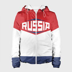 Куртка с капюшоном женская Russia, цвет: 3D-белый