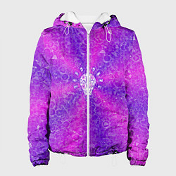 Куртка с капюшоном женская Лампочка на фоне АПВ 12 2 7 7, цвет: 3D-белый