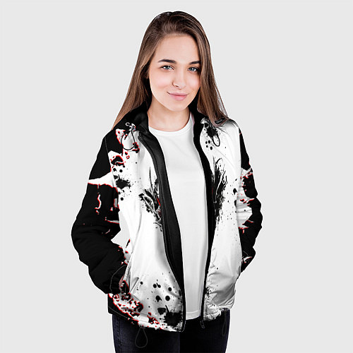 Женская куртка Берсерк черная маска / 3D-Черный – фото 3
