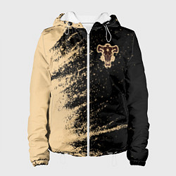 Куртка с капюшоном женская Black clover bull, цвет: 3D-белый