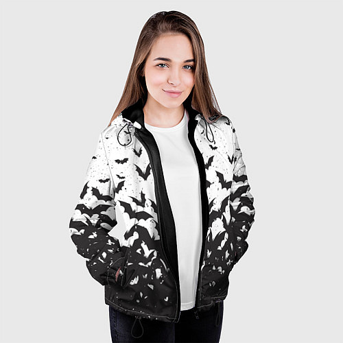 Женская куртка Летучие кровососы / 3D-Черный – фото 3