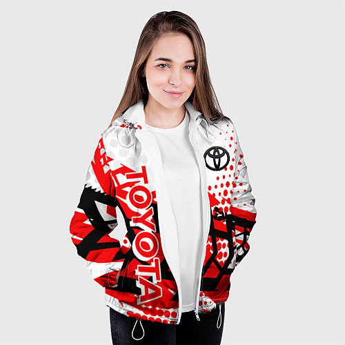 Женская куртка Toyota Тойота / 3D-Белый – фото 3