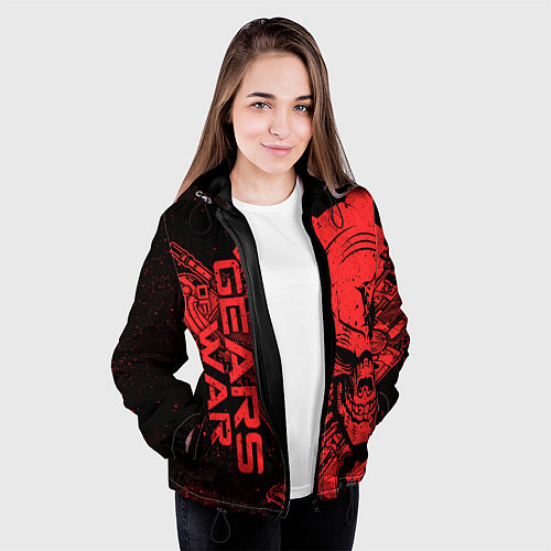 Женская куртка Gears 5 - Gears of War / 3D-Черный – фото 3