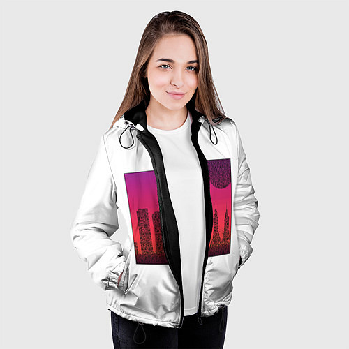 Женская куртка QR-Town / 3D-Черный – фото 3