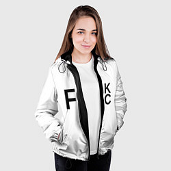 Куртка с капюшоном женская FQRck - Локдаун, цвет: 3D-черный — фото 2