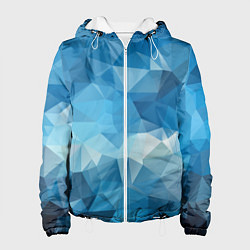 Куртка с капюшоном женская Цифровое небо, цвет: 3D-белый