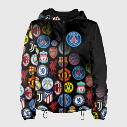 Куртка с капюшоном женская PSG LOGOBOMBING, цвет: 3D-черный