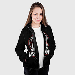 Куртка с капюшоном женская Бассет-Хаунд Basset Hound, цвет: 3D-черный — фото 2