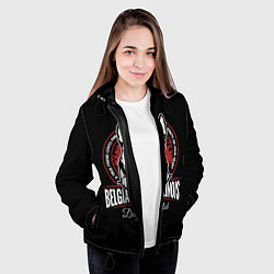 Куртка с капюшоном женская Бельгийская Овчарка Малинуа, цвет: 3D-черный — фото 2