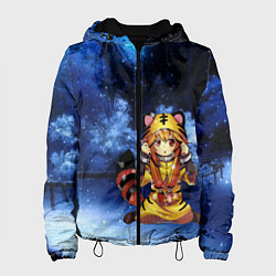 Куртка с капюшоном женская Год Тигра 2022, цвет: 3D-черный