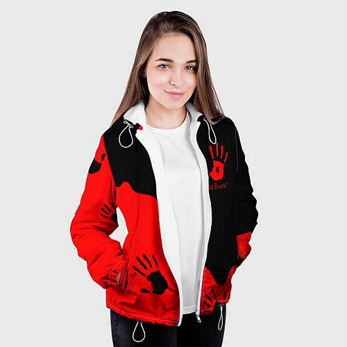 Женская куртка WE KNOW RED LOGO / 3D-Белый – фото 3
