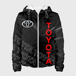 Куртка с капюшоном женская TOYOTA SPORT ГЕОМЕТРИЯ, цвет: 3D-белый