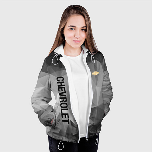 Женская куртка Chevrolet Geometry / 3D-Белый – фото 3