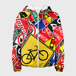 Куртка с капюшоном женская Главная дорога, цвет: 3D-белый