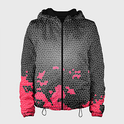 Куртка с капюшоном женская Угольная черепица, цвет: 3D-черный