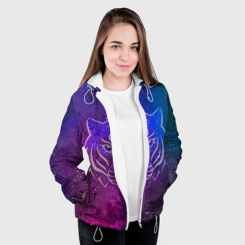 Женская куртка Космический тигр COSMO / 3D-Белый – фото 3