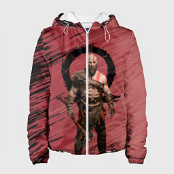 Куртка с капюшоном женская Кратос God of War, цвет: 3D-белый
