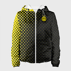 Куртка с капюшоном женская Borussia gradient theme, цвет: 3D-белый