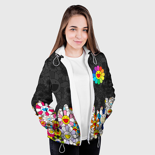 Женская куртка MURAKAMI МУРАКАМИ ПОТЕКИ / 3D-Белый – фото 3