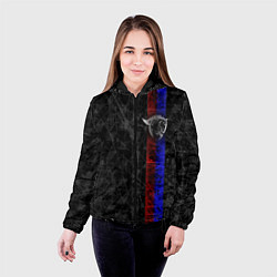 Куртка с капюшоном женская ЦСКА Москва black theme, цвет: 3D-черный — фото 2