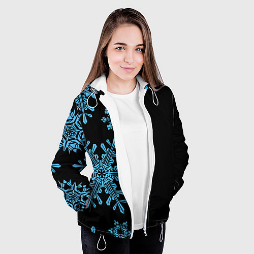 Женская куртка Снежная Стена / 3D-Белый – фото 3