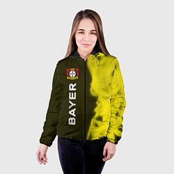 Куртка с капюшоном женская БАЙЕР - Огонь Вертикально, цвет: 3D-черный — фото 2