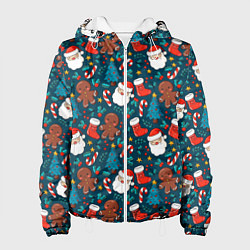 Куртка с капюшоном женская ПОКРЫТО НОВЫМ ГОДОМ!, цвет: 3D-белый