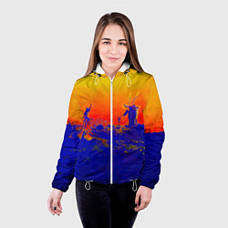 Куртка с капюшоном женская Music from the Film More - Pink Floyd, цвет: 3D-белый — фото 2