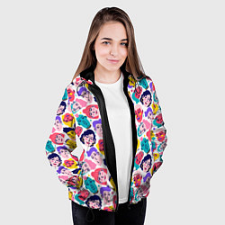 Куртка с капюшоном женская Человеки II, цвет: 3D-черный — фото 2