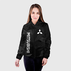 Куртка с капюшоном женская МИТСУБИСИ, MITSUBISHI ГЕОМЕТРИЯ, цвет: 3D-черный — фото 2