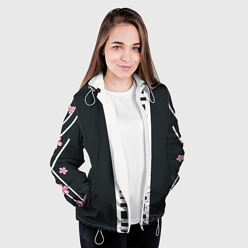 Женская куртка ЧЕРНЫЕ ДРАКОНЫ BLACK DRAGON / 3D-Белый – фото 3