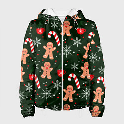 Куртка с капюшоном женская НОВЫЙ ГОД 2022 АТМОСФЕРА, цвет: 3D-белый