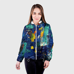 Куртка с капюшоном женская КРАСКА PAINT, цвет: 3D-белый — фото 2