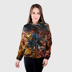 Куртка с капюшоном женская Пекло битвы, цвет: 3D-черный — фото 2
