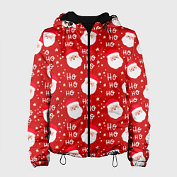 Куртка с капюшоном женская САНТА КЛАУС НОВЫЙ ГОД, цвет: 3D-черный
