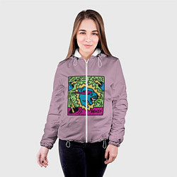 Куртка с капюшоном женская Mr Beast Drawing Full Print, цвет: 3D-белый — фото 2