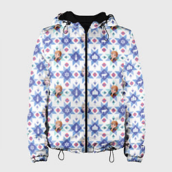 Куртка с капюшоном женская Pattern Frozen, цвет: 3D-черный