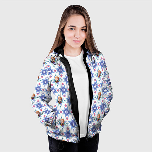 Женская куртка Pattern Frozen / 3D-Черный – фото 3