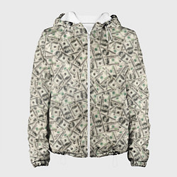 Куртка с капюшоном женская Доллары Dollars, цвет: 3D-белый