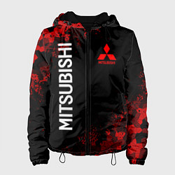 Куртка с капюшоном женская MITSUBISHIC MILITARY GEOMETRY RED, цвет: 3D-черный