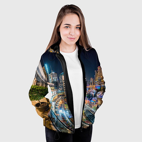 Женская куртка Дубай Марина / 3D-Черный – фото 3