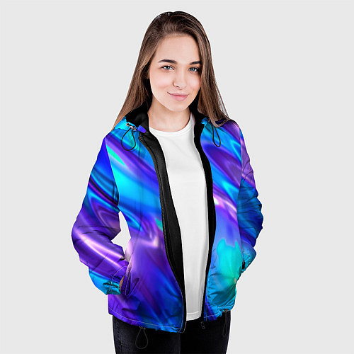 Женская куртка Neon Holographic / 3D-Черный – фото 3