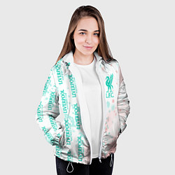 Куртка с капюшоном женская ЛИВЕРПУЛЬ ФК Частицы, цвет: 3D-белый — фото 2